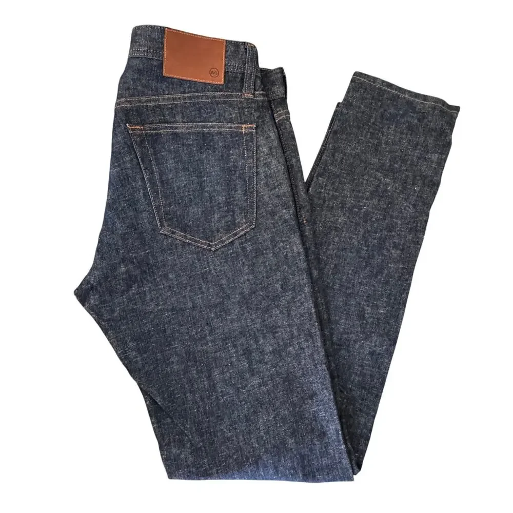 New AG Adriano Goldschmied Men’s Blue Modern Slim Tellis 360° Jeans Size 32R